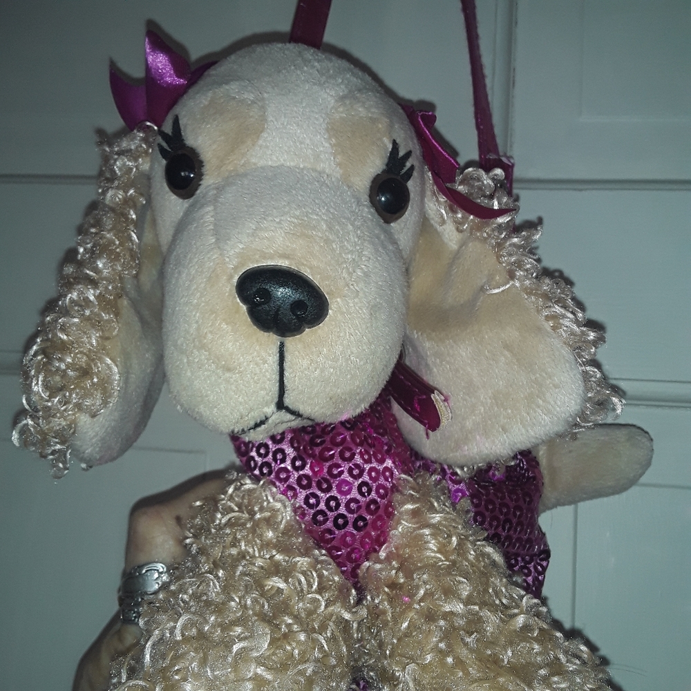 Poodle or Cocket Spaniel Girls bag sequin body shoukder bag Poochie Co.